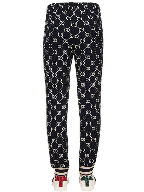 gucci sweatpants white and black|gucci leggings for men.